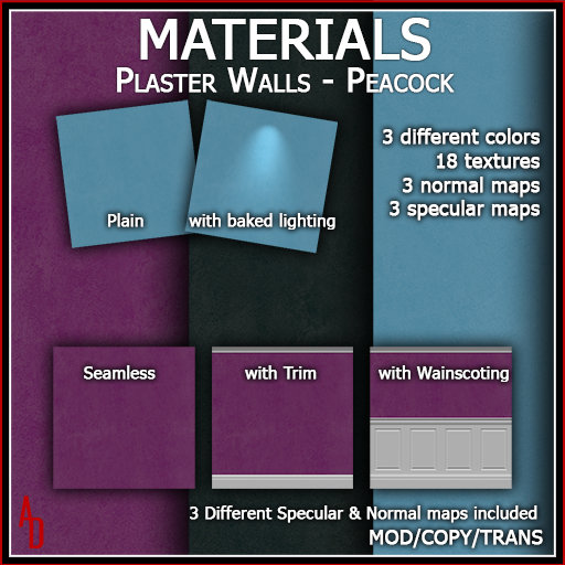 Materials - Plaster Walls - Peacock