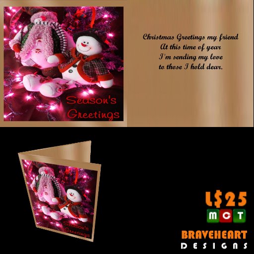 Christmas Card Gold Design #10