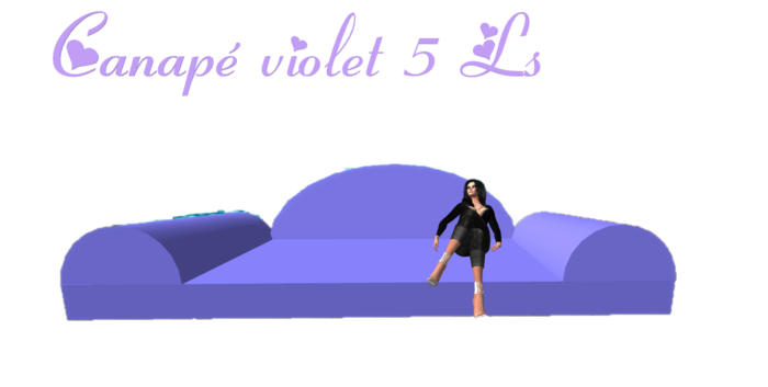canape violet