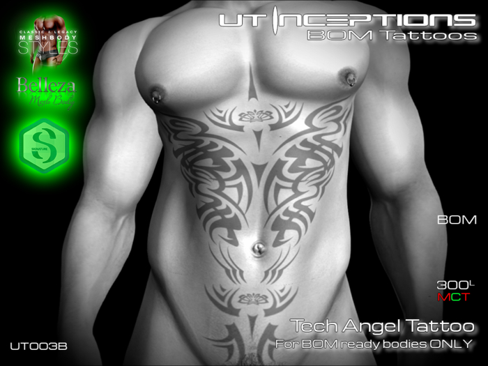 UT003B Tech Angel Tattoo BOM Delivery HUD