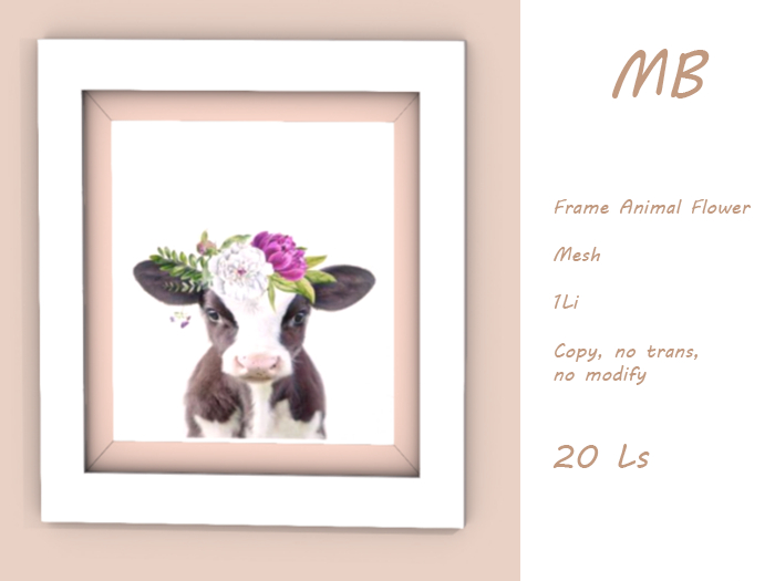MB box - Baby Cow  Flowers