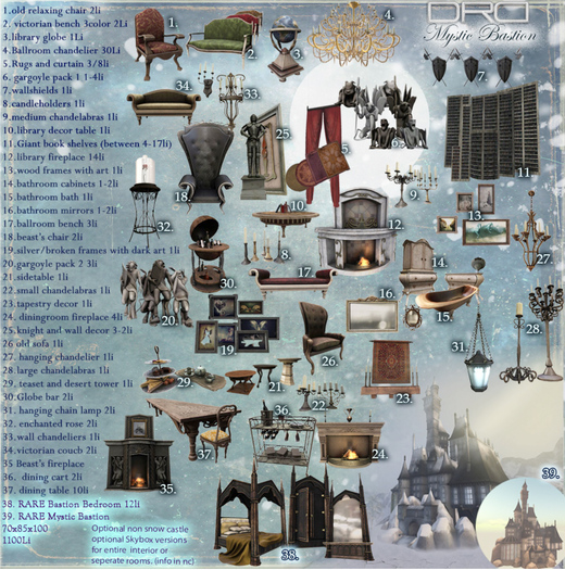 39 -DRD- MB - Mystic Bastion Castle - RARE