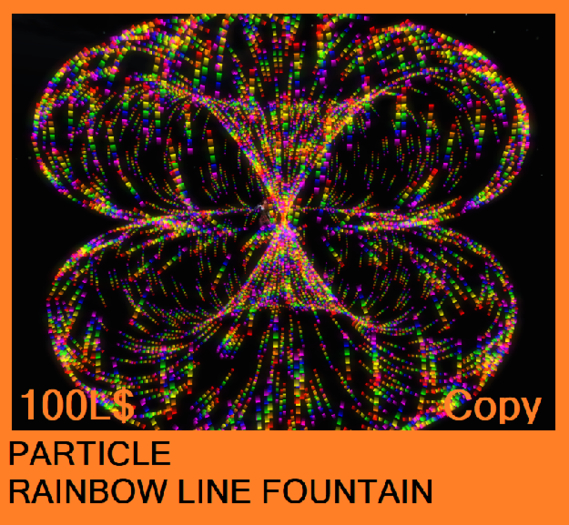 PARTICLE RAINBOW LINE FOUNTAIN#