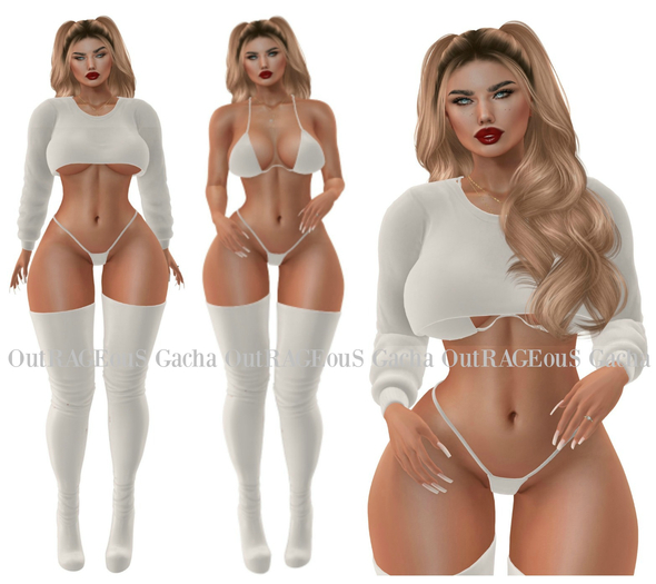 Foxes - Riley - 4 Piece Outfit - White