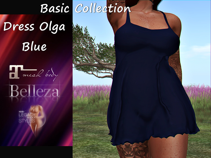 {RP} Dress Olga Basic Collection Blue