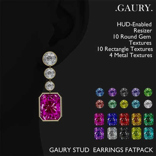 GAURY  STUD EARRINGS -Fatpack