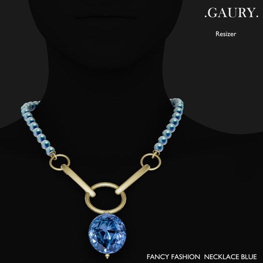 GAURY  Fancy Fashion Necklace BLUE  BOXED