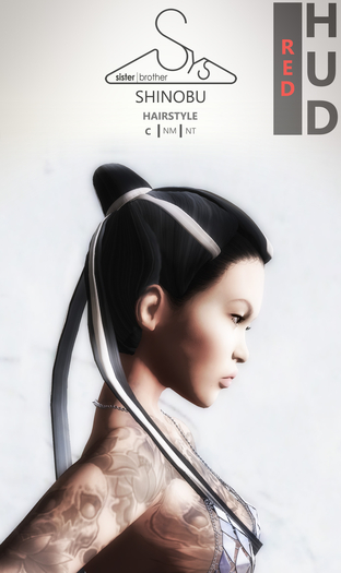 [sYs] SHINOBU hair (rigged) - Red
