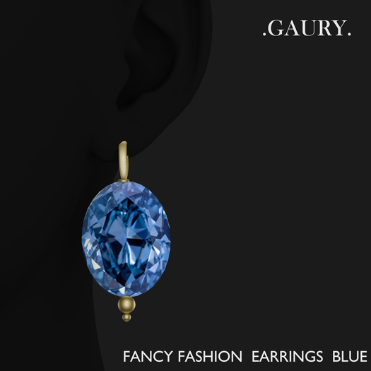GAURY  Fancy Fashion Earrings - BLUE  BOXED