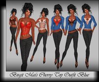 Birgit Mai's Cherry Top Outfit Blue  (BOXED)
