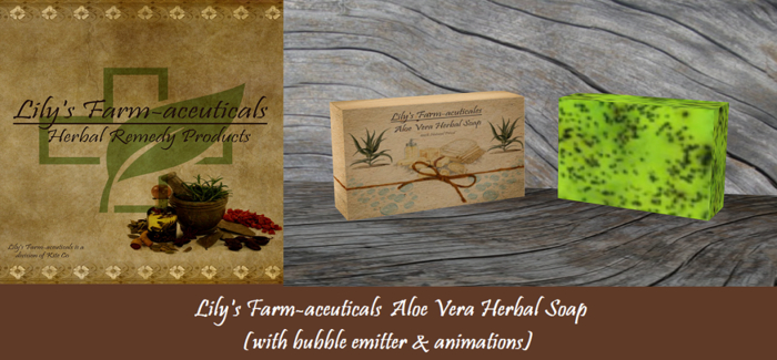 Lily's Farm-aceuticals Herbal Soap (Aloe Vera) w/ Bubble Emitter & Animations