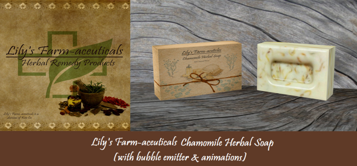 Lily's Farm-aceuticals Herbal Soap (Chamomile) w/ Bubble Emitter & Animations