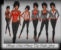 Birgit Mai's Cherry Top Outfit Grey (BOXED)
