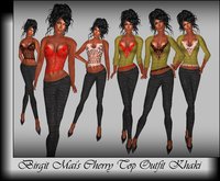 Birgit Mai's Cherry Top Outfit Khaki (BOXED)