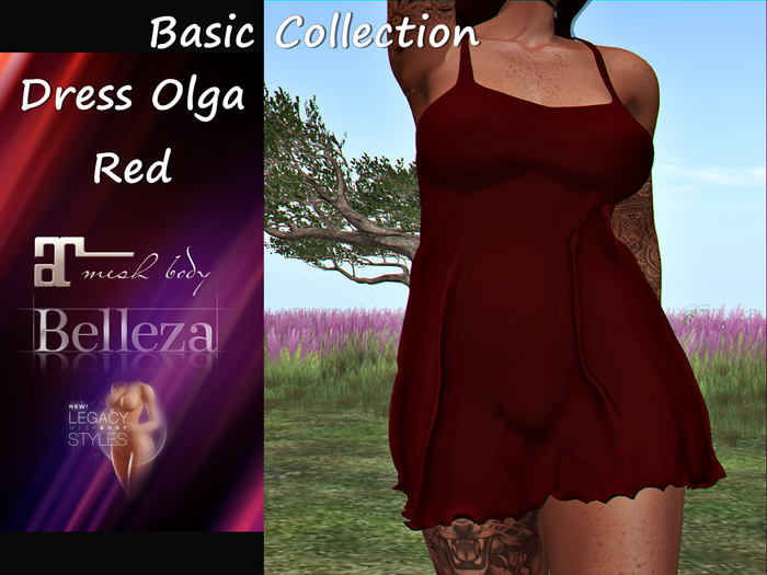 {RP} Dress Olga Basic Collection Red