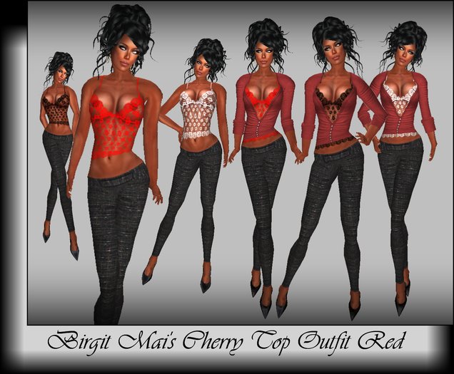 Birgit Mai's Cherry Top Outfit Red  (BOXED)