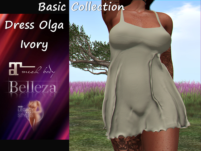 {RP} Dress Olga Basic Colllection Ivory