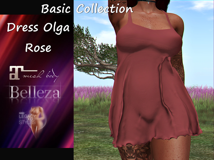 {RP} Dress Olga Basic Colllection Rose