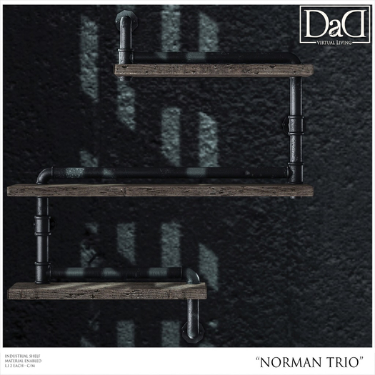 Norman Trio Industrial shelf