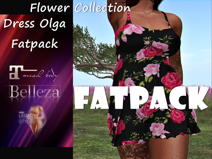{RP} Dress Olga Flower Colllection Fatpack