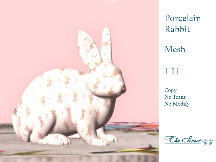* The Senses * Porcelain Rabbit Shabby