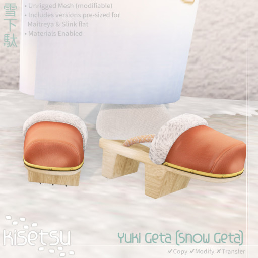 kisetsu - Yuki Geta - Light Coral