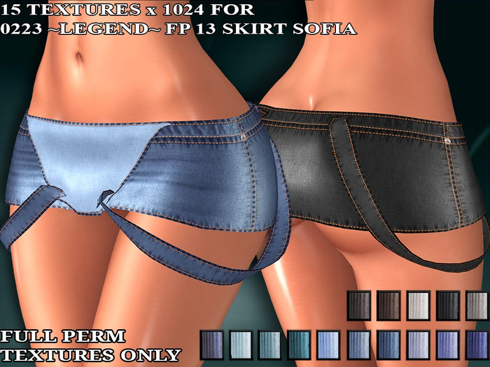 0223 ~LEGEND~ FP 13 SKIRT SOFIA Textures Pack 1