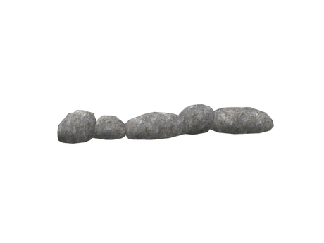 Second Life Marketplace - 4 LI Line with 5 Rocks - OPQ Rock Line 05 01