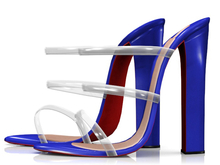 Garbaggio // Sofia Sandals - Blue