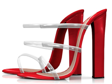 Garbaggio // Sofia Sandals - Red