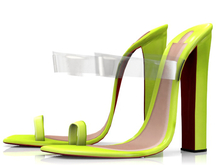 Garbaggio // Zola Sandals - Lime