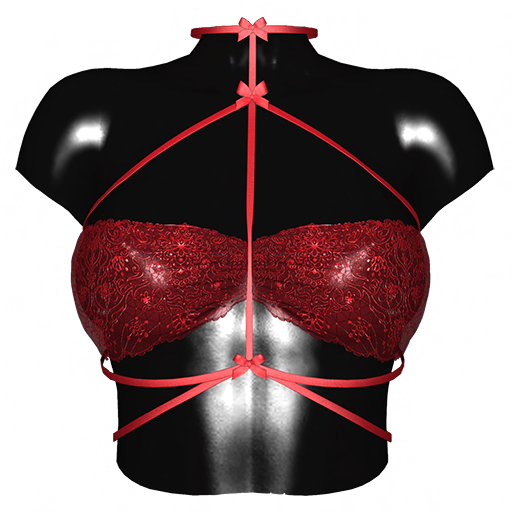 -Narcisse- ADD Reya Bra Harness Top - ML - Poppy