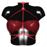 -Narcisse- ADD Reya Bra Harness Top - ML - Poppy