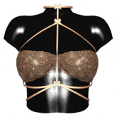 -Narcisse- ADD Reya Bra Harness Top - ML - New Gold