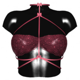 -Narcisse- ADD Reya Bra Harness Top - ML - Berry