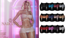 -Narcisse- ADD Reya Garter & Thong FATPACK
