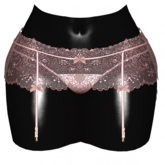 -Narcisse- ADD Reya Garter & Thong - Mushroom