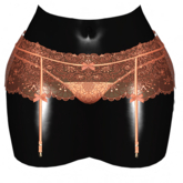 -Narcisse- ADD Reya Garter & Thong - Fanta