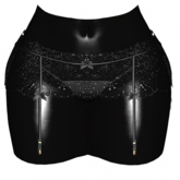 -Narcisse- ADD Reya Garter & Thong - Black