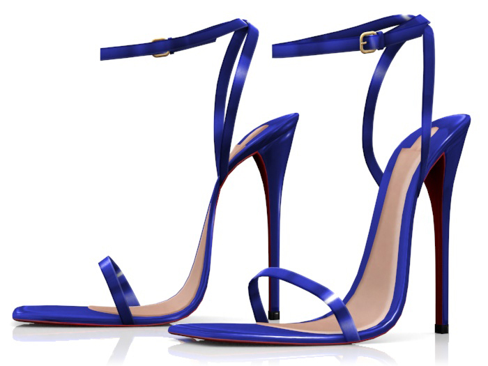 Garbaggio // Stella Sandals - Blue