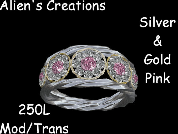 Alien's Creations Silver and Gold-Pink