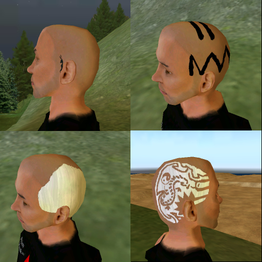 Baldness Hair Tattoo Collection
