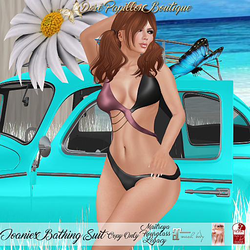 DPB Joanies Bathing Suit - Rose *Maitreya, Hourglass & Legacy*