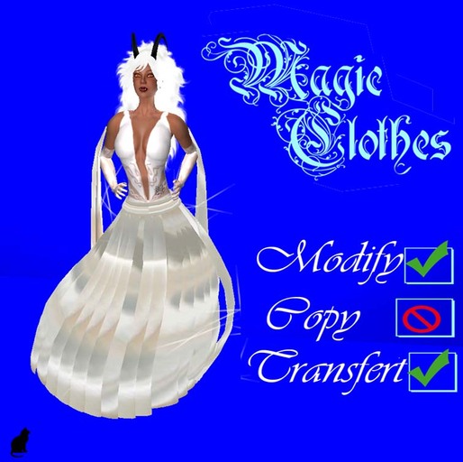 Magic Clothes white long dress