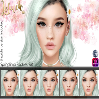 Second Life Marketplace - [LeLuck] Springtime Freckles Set