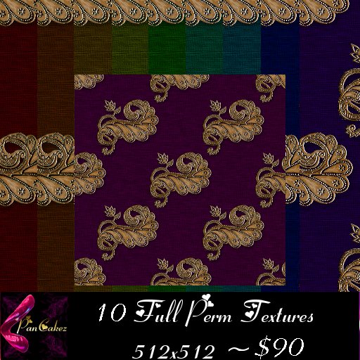 *PCz* Dark Paisley Textures