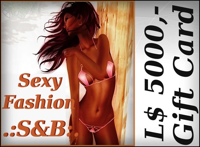 .:S&B:. Gift Card L$ 5000 (boxed)