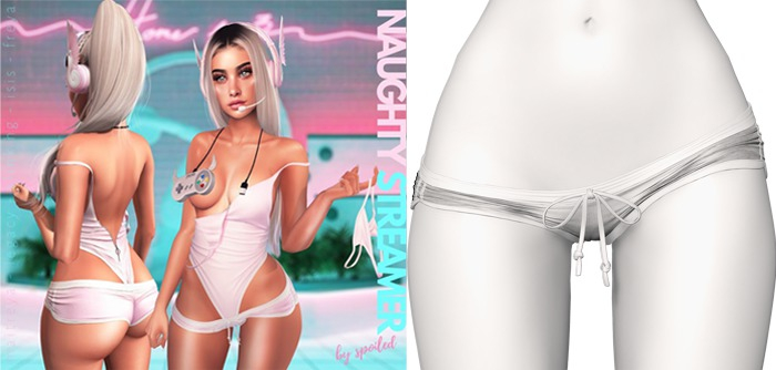 Spoiled - Naughty Gamer Shorts - Light Grey