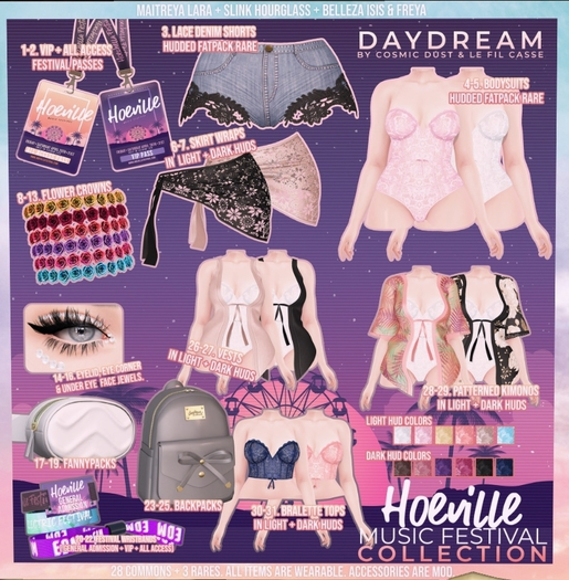 .daydream. Hoeville Collection Shorts Maitreya RARE