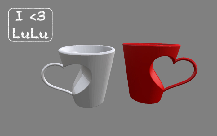 I<3LuLu Heart mug